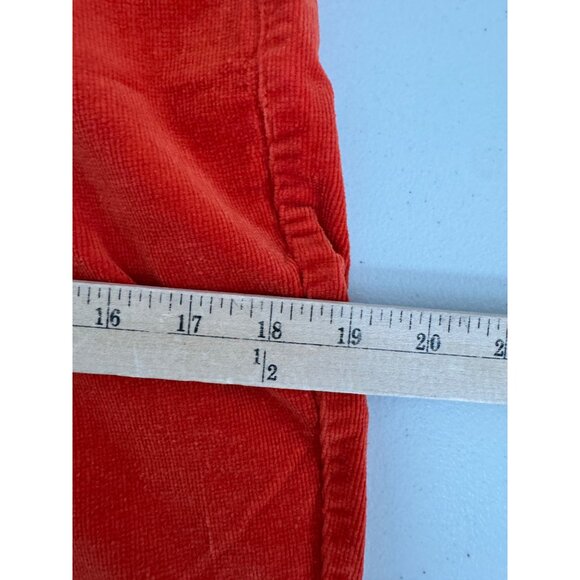 Outback Red Corduroy skinny fit pants Orange red preppy low rise Y2K sz 6 - Picture 6 of 7